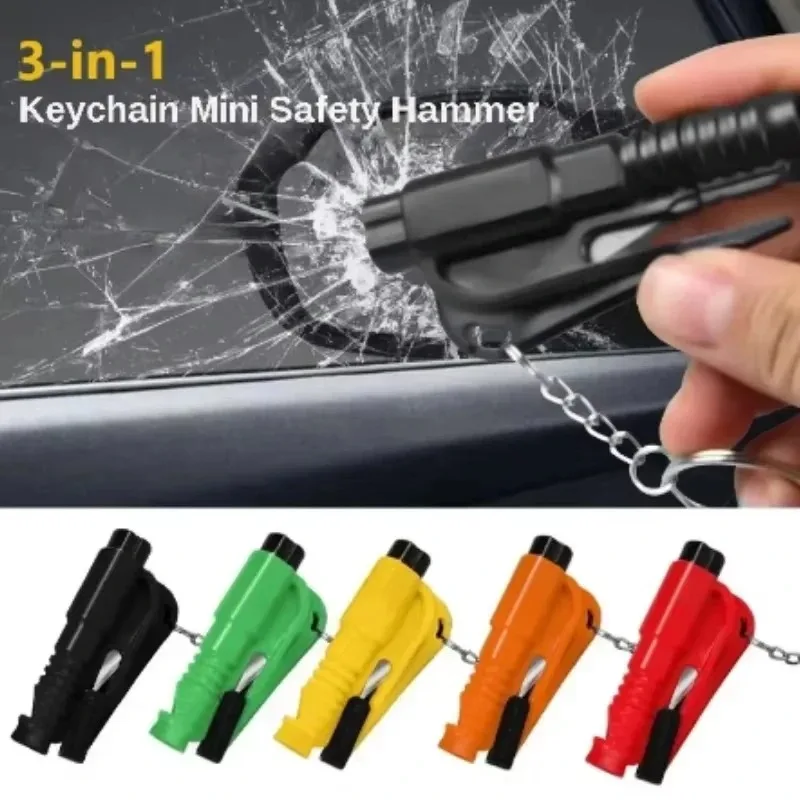 Car Safety Hammer Mini Multi-functional Escape Hammer To Break Glass Rescue Window One Second