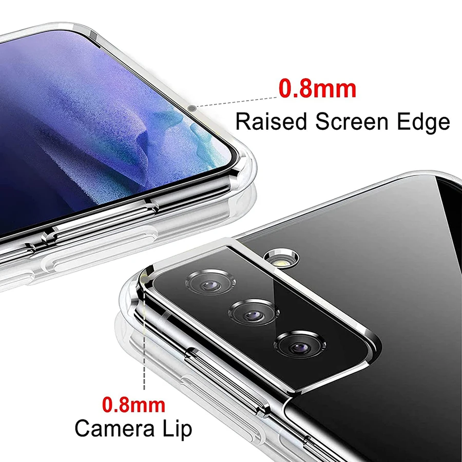 Phone Case Ultra Thin Silicone Soft TPU For Samsung Galaxy S20 S21 FE S22 S23 Ultra Note 20 10 S10E S9 Plus Transparent Shell Bumper