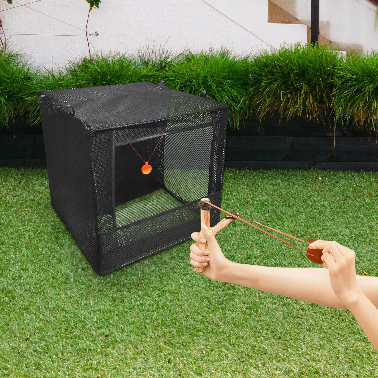 Target Box Slingshot Target Box Per Tiro Catapulta 11.81 Pollici X 11.81 Pollici Training Camping Storage Box Slingshot Silence Case