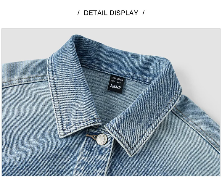 Denim Jacket Women Short Style Fringed Trendy Street Style Spring Dopamine Loose Lapel Jacket
