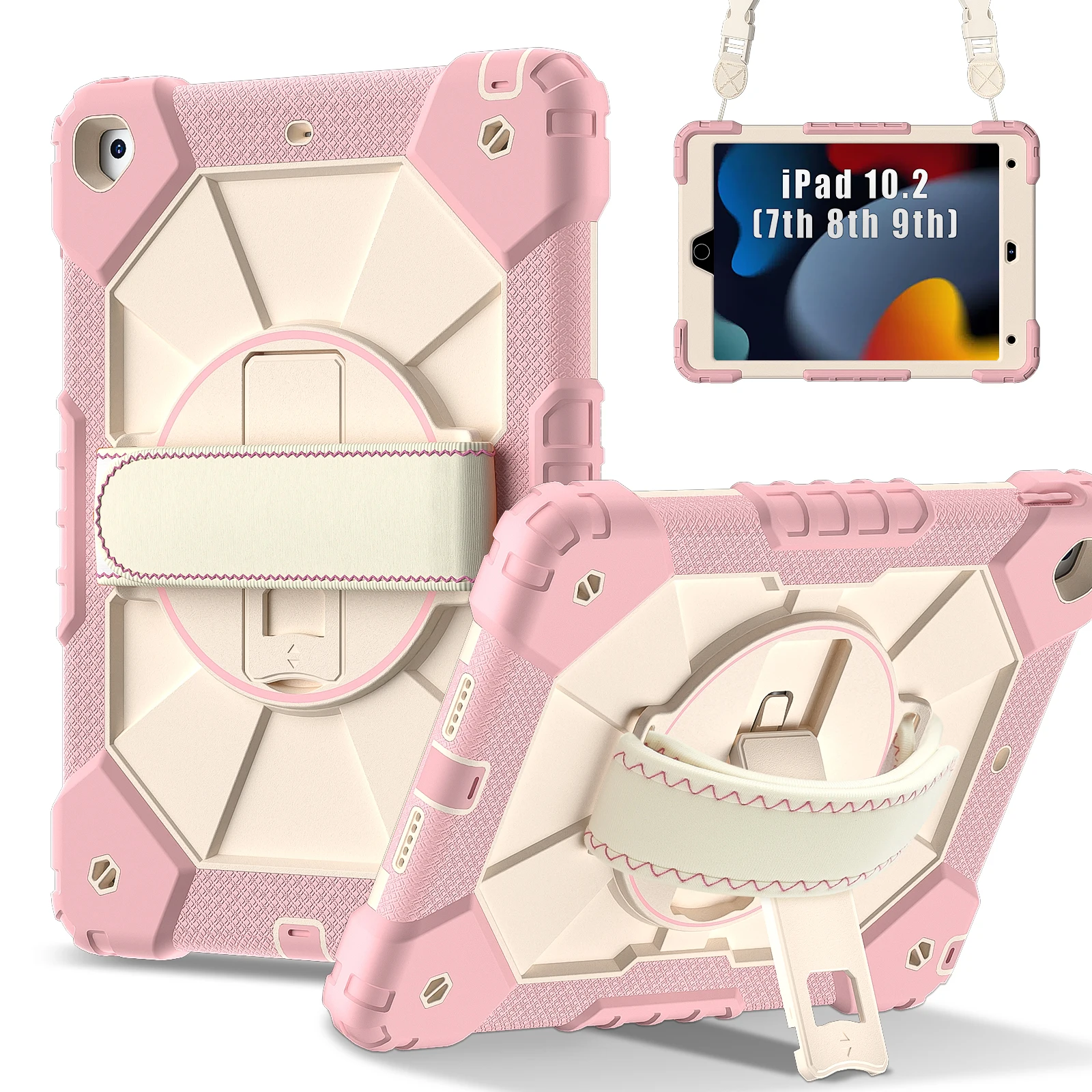 Heavy Duty Protective Armor Case For Ipad 7th 8th 9th Generation_voghion.com