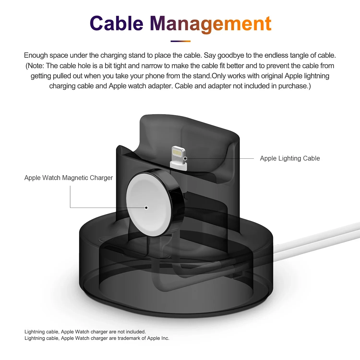New Upgraded 2-in-1 Silicone Stand for Apple Watch iphone for Airpods Charging Base iwatch Night Dock Ultra 49mm Seires 8 7