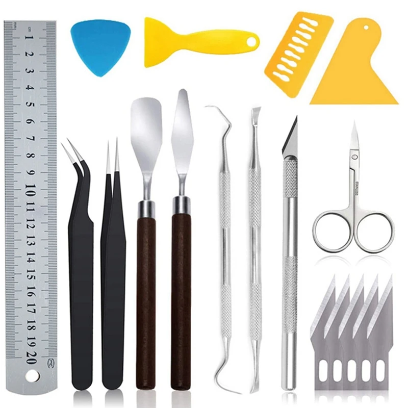 Basic Craft Vinyl Weeding Tools Set Silhouette Cameos Lettering Tool Silhouette Accessories 18Pc