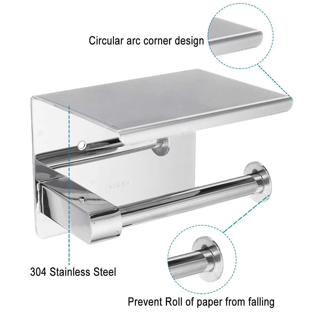 Waydeli double toilet paper holder - double toilet paper roll