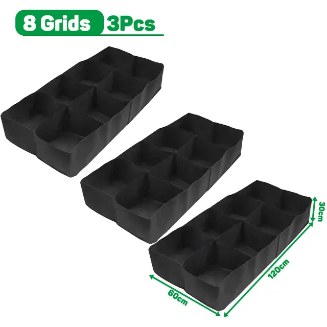 3pcs 8 Grid