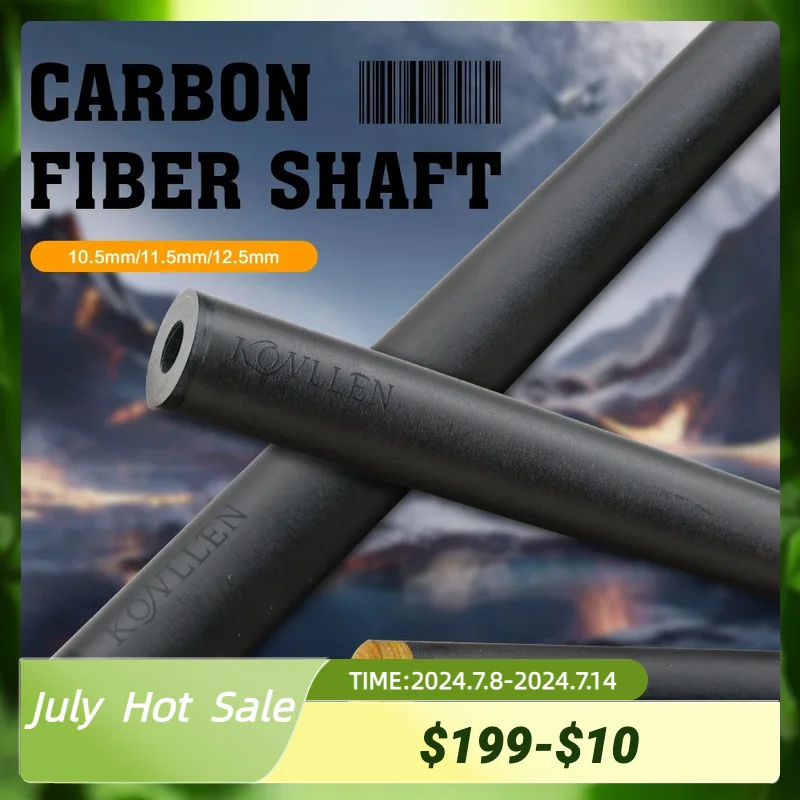 KONLLENCarbonFiberShaftBilliardPoolCueStickShaft388Radial3
