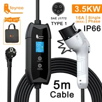 feyree EV Charger Type2 16A 3.5kW Portable Charging Box 5M Cable GBT Socket Type1 J1772 Adapter for Electric Vehicle Car Charger - Image 2