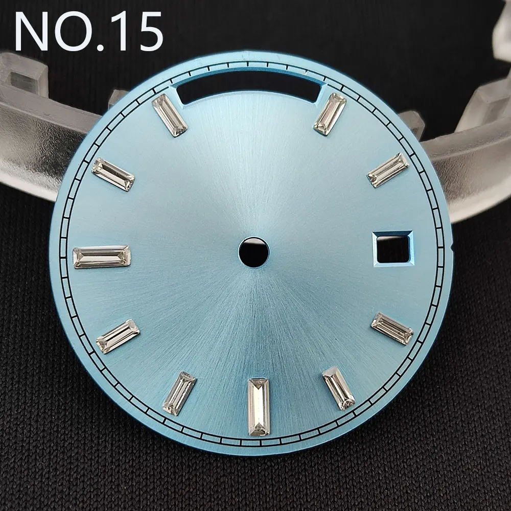 Blue Luminous 29mm Watch Dial - Sterile Mod Style