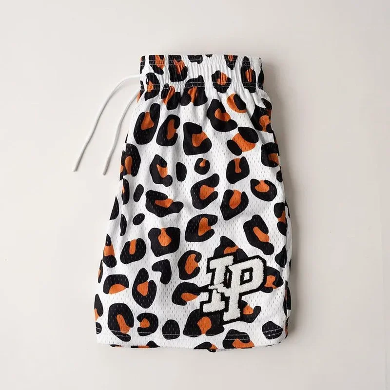 2023 NEW American Casual Shorts Men's Fitness Sports Basketball Running Quick Dry Summer Mesh Breathable Training Quarter Pants