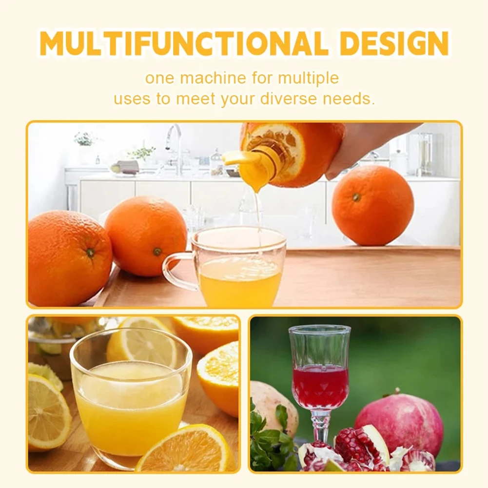 Lemon Squeezer Portable Plastic Resuable Lightweight Washable Manual Built in Filter For Home Travel