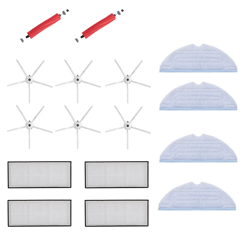 1 Set Per Xiaomi Stone S7 T7S T7Plus Spazzola Principale Staccabile Mop Edge Brush Filter Robot Spazzare Parti