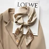 70X70CM Small Scarf Fashion Silk Scarves Four Seasons Square Kerchief Luxury Leopard Print Bandannas Popular Sunscreen Headcloth 1