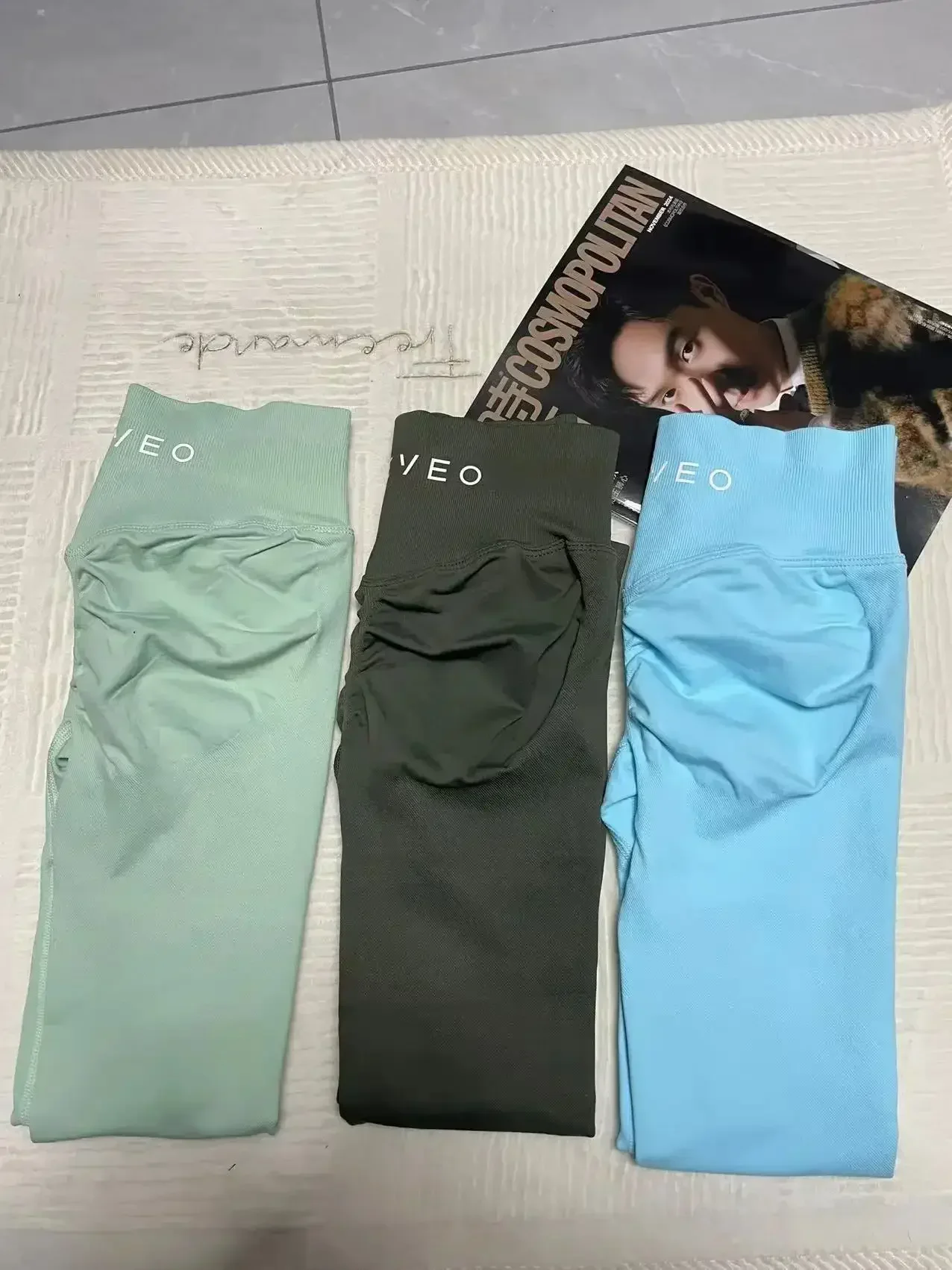 Seamless Yoga Leggings For Women Mid-waist Corset Fitness Tights Ruffled Hips Exercise Elastic Yoga Pant