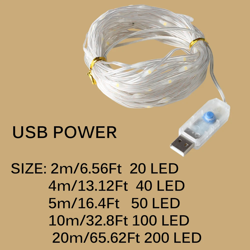 USB-Powered LED Fairy Lights