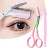 Heallor Eyebrow Trimming Knife Safe Anti-scratch Scissors Eyebrow Shaving Tool for Men and Women Beginner Beauty Tool Set Eyebro 2