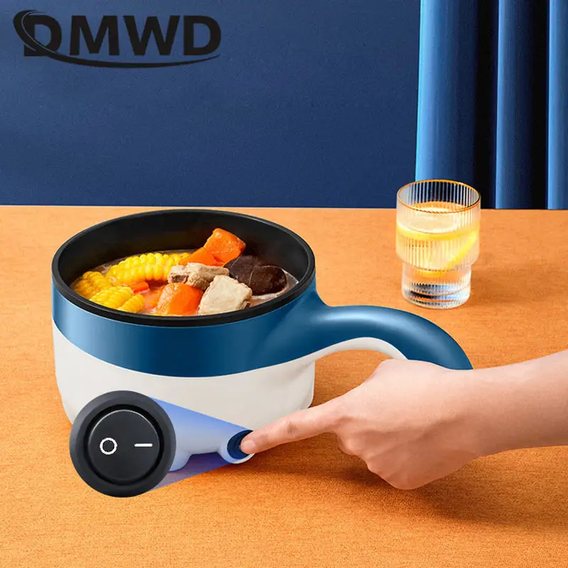 2L Multicooker for Car Truck 12V 24V Non-stick Electric Rice Cooker Food Steamer Stir-fry pan Car-mounted Hot pot Noodles Boiler 3
