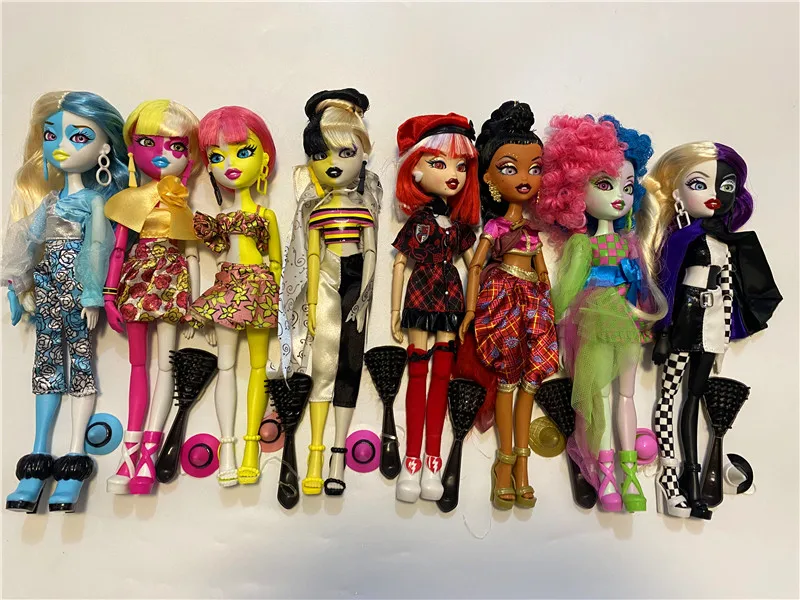 Original Bratzillaz Dolls Girl Doll Fashion Hair Mixed Skin 11 Joints Bratzdoll Best Gift wagner original gm4700ac manual air paint spray gun gm4100ac pneumatic mixed air gun