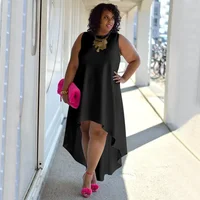 Plus Size Fashionable Elegant Women's Dress Amazon 3042 Sexy Round Neck Casual Clothing European American Style - Image 3