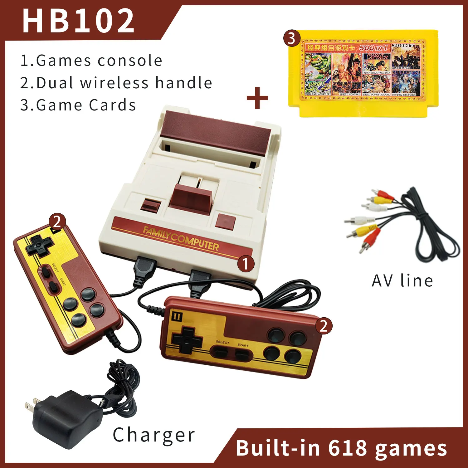 Consola De Videogame, 8 Bit, 500 Jogos Clássicos Em Família, Computador,  Tv, Jogos, Suporte Para Cartucho De Jogos, Fc Retro Gaming - Consoles De  Vídeo Game - AliExpress