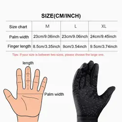 Women's Heated Touchscreen Riding Mittens - Hand Warmers with Adjustable Heat - M (Black)