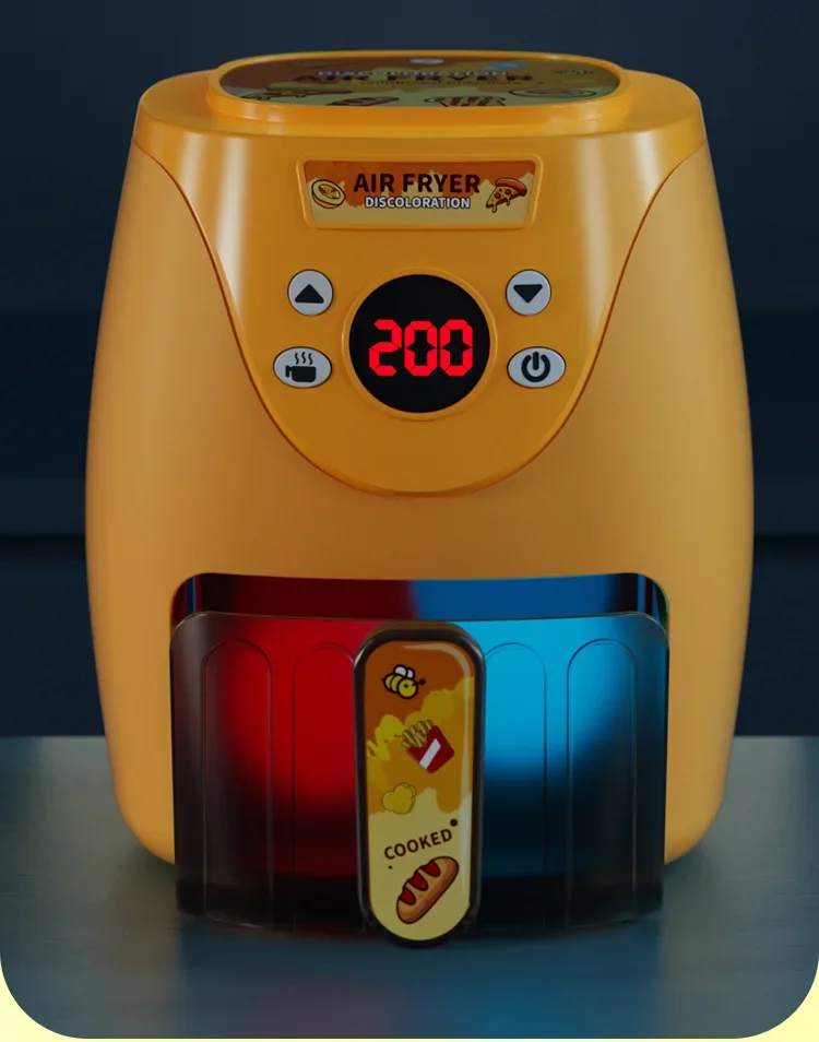 Kids Kitchen Air Fryer With Play Food Toddler Toys Cooking Kitchen Playset Girl Toys educational toys kitchen toys pretend kitchen toys pretend food toys