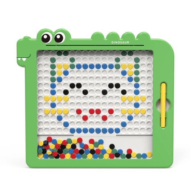 Diy Kid Magnetic Drawing Board Toy Colorful Magnet Beads Fine