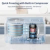AIRMSEN 2.1 Quart Ice Cream Maker, No Prefreeze Electric Ice Cream Maker with Compressor and LCD Timer for Frozen Yogurt, Sorbet 2