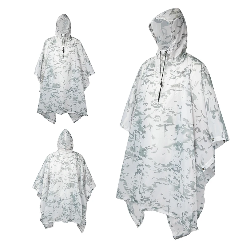 Raincoat Poncho Multifunctional Raincoat Waterproof Poncho For Camping Hunting