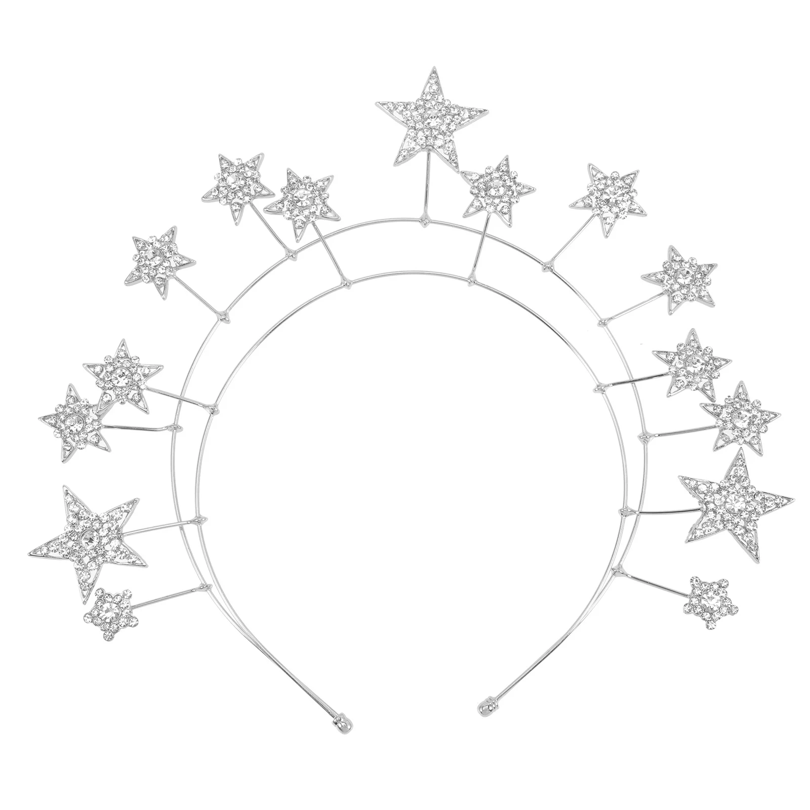 

Star Headband Bridal Headpieces for Wedding Headdress Bride Womens Flash Alloy Bands