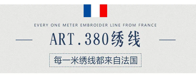 DMC France ART380 Importierter Handstich-Kreuzstichfaden Jue Stickerei-Haken Metall 35m – Detail 1
