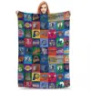 Basketball USA Poste Blankets Flannel Breathable Throw Blankets Sofa Throw Blanket For Couch Bedding Throws Bedspread Quilt 1