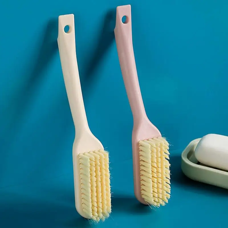 

Long Handle Scrubbing Brush Plastic Soft Bristle Laundry Clothes Shoes Scrub Brush Portable Cleaning Brush for Kitchen Bathroom