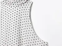 Zevity 2025 Women Chic Sleeveless Bow Tied Polka Dots Print Chiffon Vest Blouse Camis Tank Lady Casual Halter Shirts Tops LS9263 - Image 4