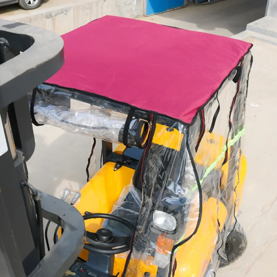 Housse De Cabine Pour Chariot élévateur Yale - Vinyle Transparent, Imperméable, Protection UV, Dimensions 155x105x140 Cm