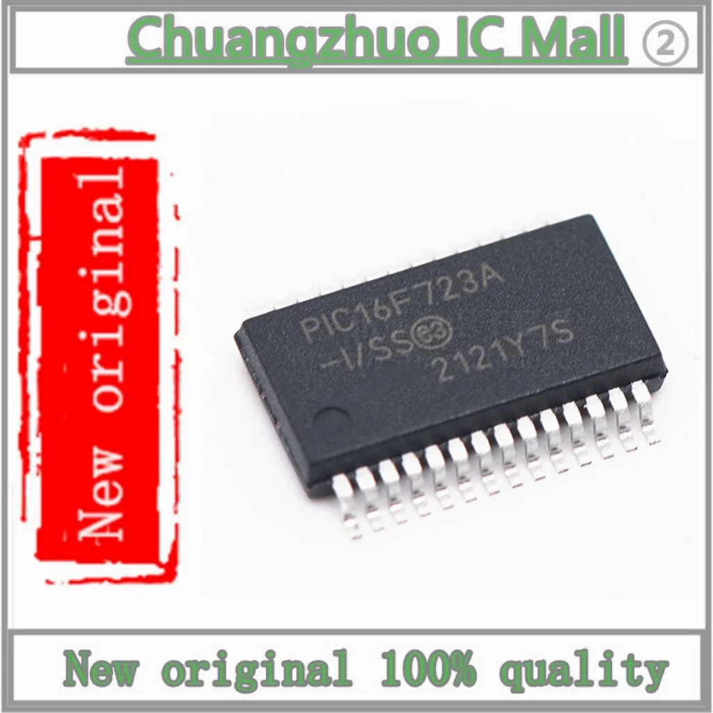 

1PCS/lot New original PIC16F723A-I/SS 25 1.8V~5.5V PIC 20MHz 192Byte FLASH 7KB SSOP-28 Microcontroller Units (MCUs/MPUs/SOCs)