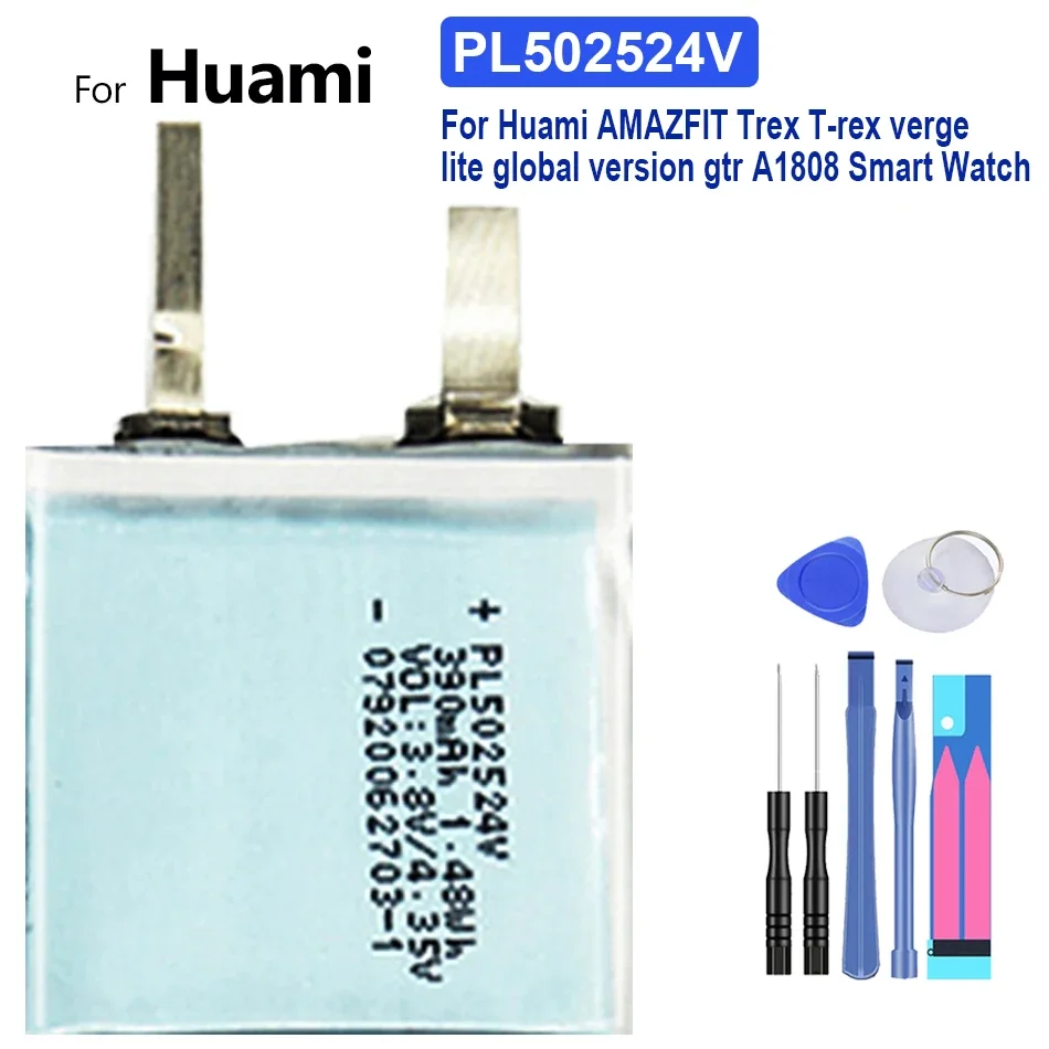 Batteria Per Huami Amazfit T-Rex Pro/Res Sport 2/Verge Lite Global/Stratos Ii 2 A1609/Ares Bip Gtr Watch Bateria