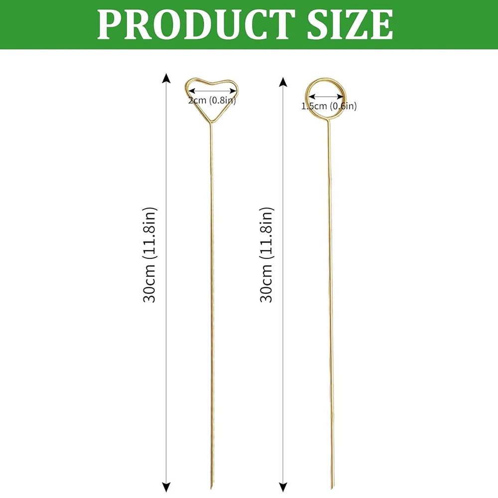 20/40Pcs Floral Card Holder Picks Metal Wire Place Card Holder Picture Holders Photo Stick Clip Floral Picks for Wedding Party floral card holders