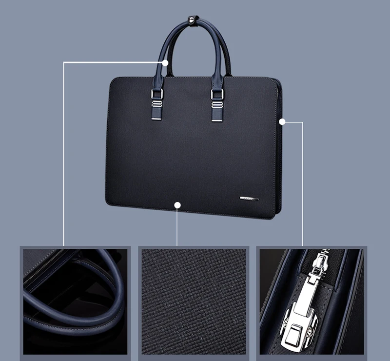 Men Messenger Luxury Handbags Maleta Male Bring Password Lock Briefcase Diagonal Package Genuine Leather Computer Laptop Bag