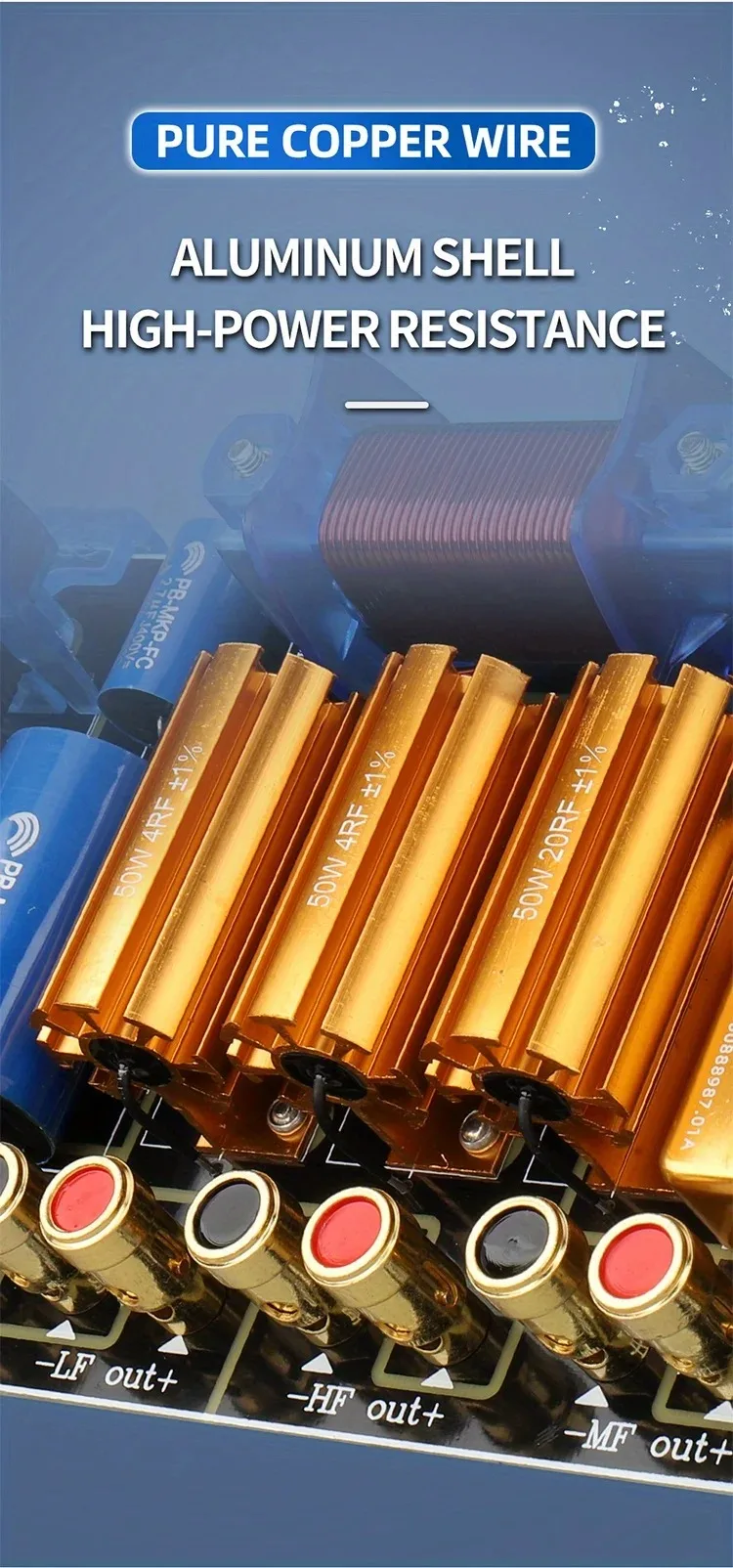 315/325 Lautsprecher-Crossover für die Bühne mit Hochtönerschutz 800 Hz/3200 Hz Crossover-Punkte 2300 W für 12' 15' 18' Passiv – Detail 5