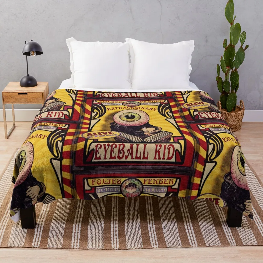 Lo Straordinario Bulbo Oculare Kid: Sideshow Poster Throw Coperta Anime Flanella Coperte