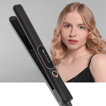 Piastra per capelli Bigodino per capelli professionale Piastra in ceramica tormalina 450 ° F Strumenti per lo styling del salone di trattamento della cheratina 1
