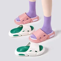 Non-Slip Slippers Women Men EVA Comfortable Cloud Slides Summer Solid Color House Shoes Casual Platform Flip Flops 1