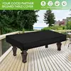 Pool Table Cover 210D Oxford Cloth Waterproof Pool Table Cover with Drawstring | 7/8/9 Ft Indoor Outdoor Protector Cover 5