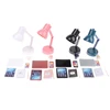 6/7Pcs/Set 1:12 Dollhouse Miniature Laptop Phone Tablet Desk Lamp Pencil Book Cup Model Doll House Learning Dewk Scene Decor 5