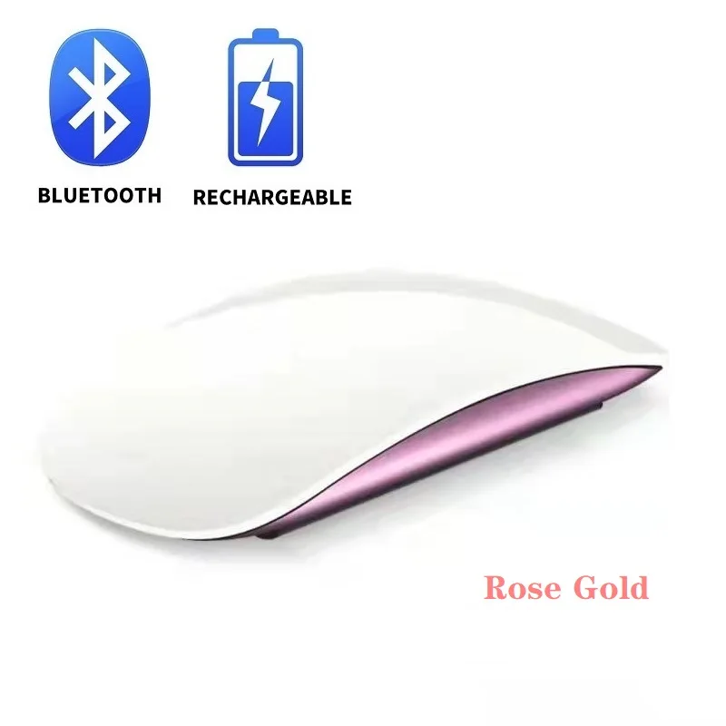 best wireless mouse Bluetooth Mouse Wireless Mouse Rechargeable Silent Multi Arc Touch Mice Ultra-thin Magic Mouse For Laptop Ipad Mac PC Macbook white wireless mouse Mice