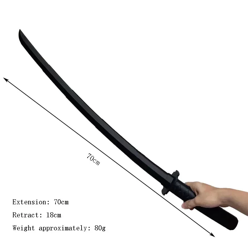 Description Picture 2 of item3D Printed Gravity Katana Telescopic Samurai Sword Retractable Stress Relief Toy Role Playing Props Decorative Crafts