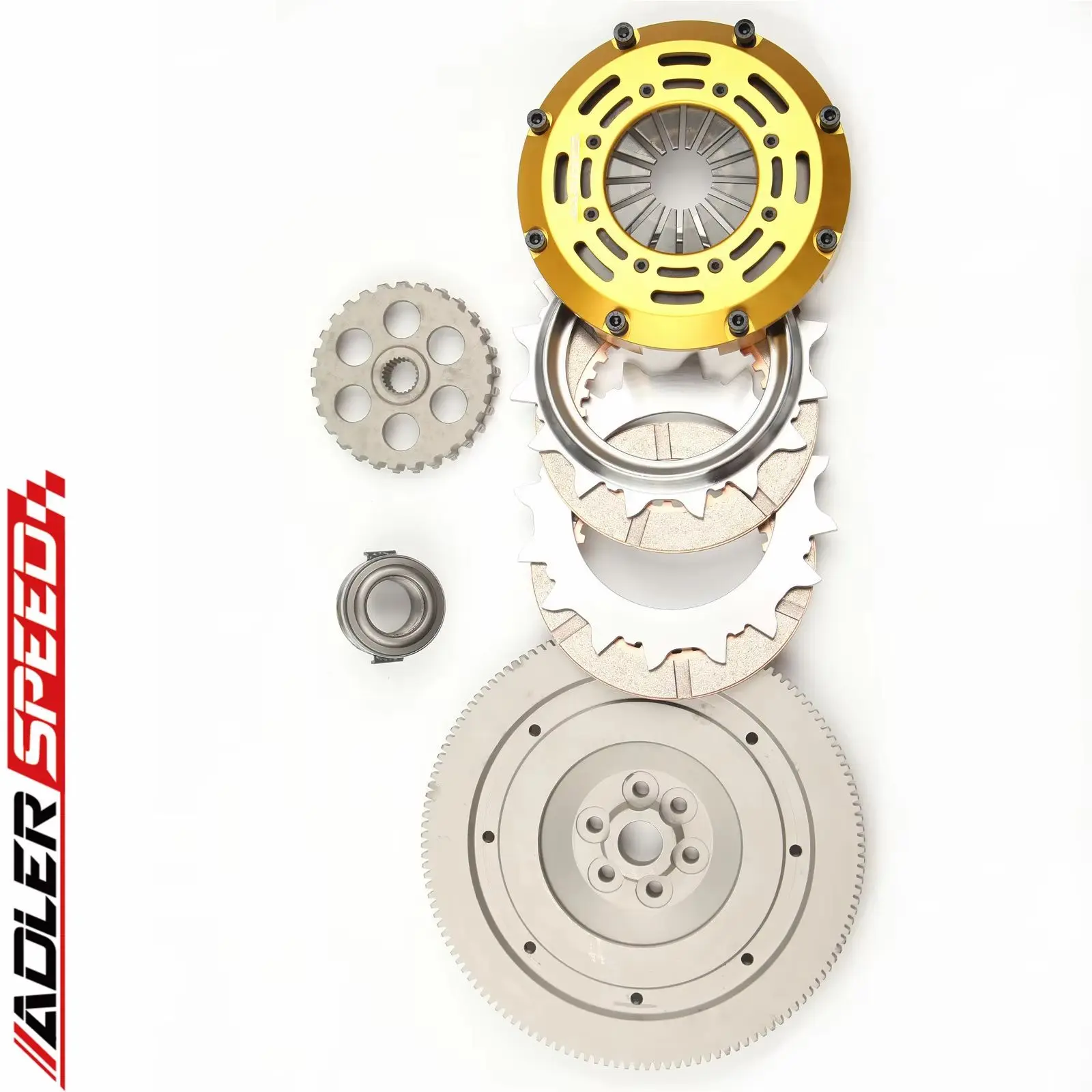 ADLERSPEED 트윈 디스크 클러치 (아우디 TT 콰트로, 폭스바겐 골프, 제타, 비틀 1.8L 6단 2000-2006년식)