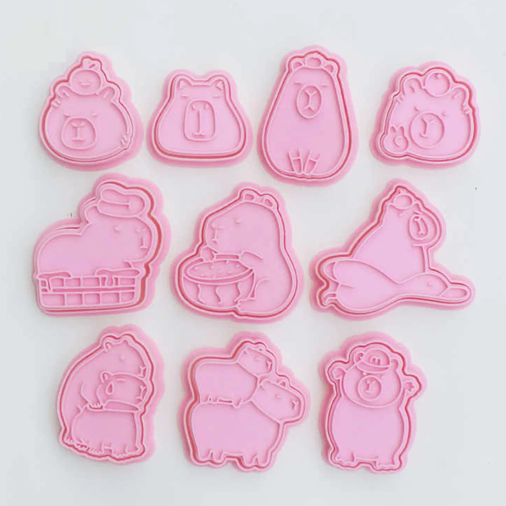 Cartoon Capibala Cookie Mold 3D Stereoscopic Pressing Cookie Baking Tools
