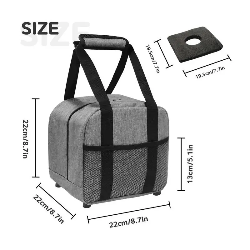 Bowling Tote Bags Single Bowling Ball Tote Bag Bowling Bag With Zipper Double Zipper Design Portable Bowling Handbag For Ball