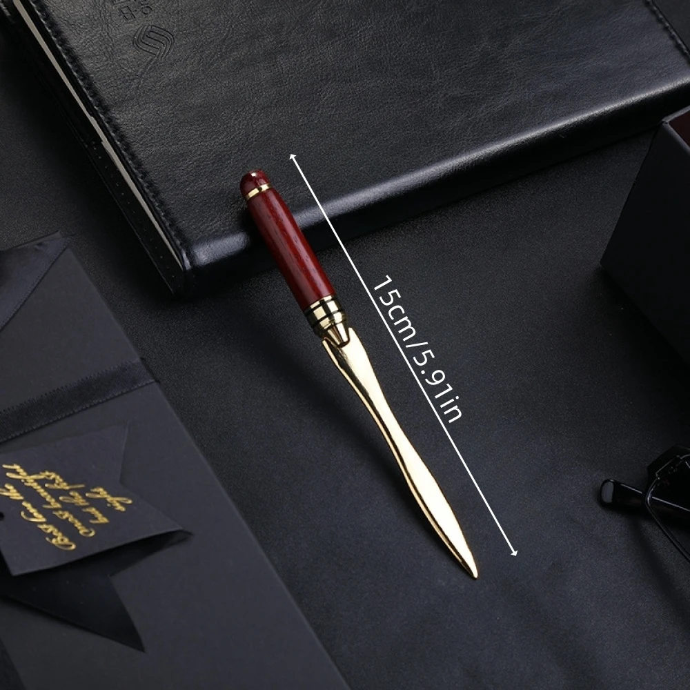 Mahogany Letter Opener 1pc for Opening Envelope Office Gift Cutting Knife